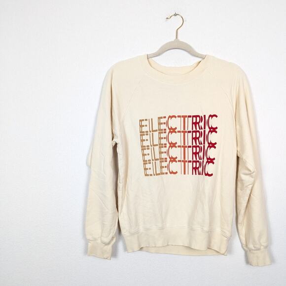 Current/Elliott Electric Crewneck Graphic Sweatshirt - Picture 3 of 9